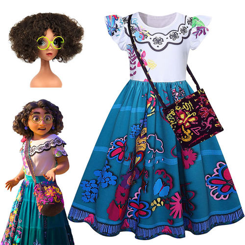 Girls Encanto Charm Dresses Carnival Summer New Children Pri