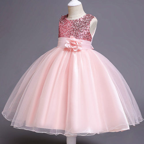 Baby Girls Sequins Flower Party Tutu Dress Clothes Children