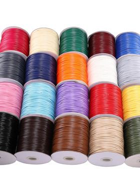 10m/lot 22 Color Leather Line Waxed Cord Cotton Thread Strin