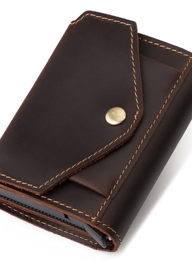Superior New Man Vintage RFID Blocking Money Wallet Automati