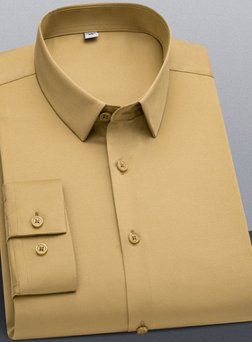 Stch Solid Shirts for Men No Chest Pocket Long Sleeve Soft B