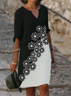 Elegant women dresses fashion large sizes dresses All-match