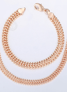 Davieslee Jewelry Sets For Women Men 585 Rose Gold Bracelet