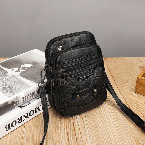 Multi-Functional Soft PU Leather Small Shoulder Bag For Wome