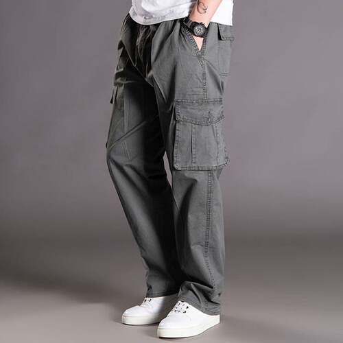 big size 10XL 12XL 13XL summer Men Cargo Pants Cotton Pocket
