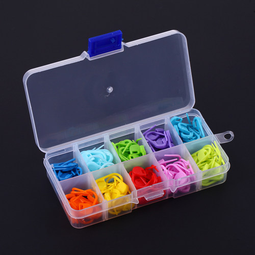 104 Pcs Locking Stitch Markers Resin Small Clip Knitting Too