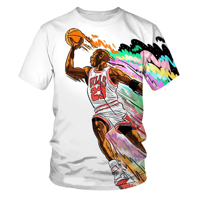 2021 summer men's T-shirt men's basketball star fashion men'