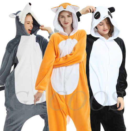 New Animal Unicorn Pajamas Adults Winter Sleepwear Kigurumi