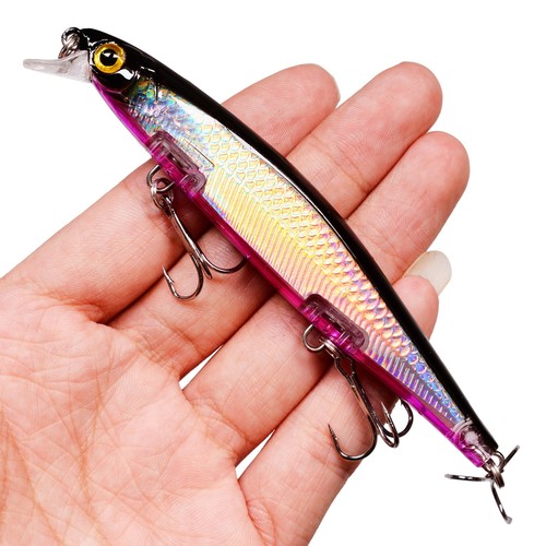 1PCS Laser Wobbler Fishing Lures Minnow Hard Artificial Bait