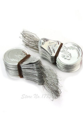 100x Silver Tone Wire Loop DIY Needle Threader Stitch Insert