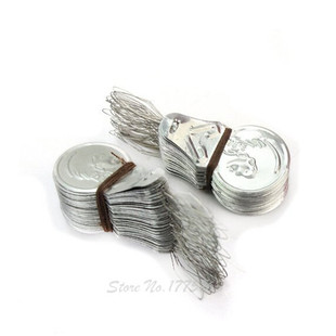 100x Silver Tone Wire Loop DIY Needle Threader Stitch Insert