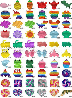 Fidget Reliver Sss Toys Pop Rainbow Push Its Bubble Antisss