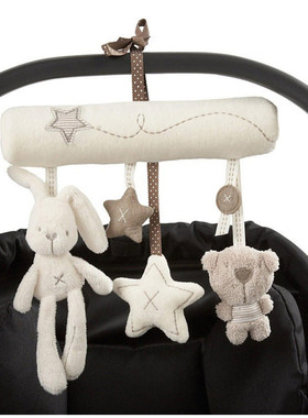 Infant Toddler Rattles Toys For Baby Stroller Crib Soft Rabb