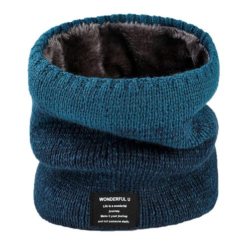 Unisex Knitted Warm Scarf Winter Autumn Ring Women Bandana S