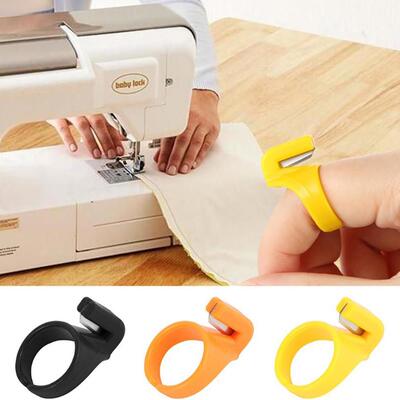 2Pcs New Finger Blade Needle Craft Home Plastic Thimble Sewi