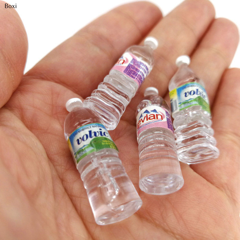 Hot Sale 1:12 Mini Simulation Mineral Water Bottle Resin Mod