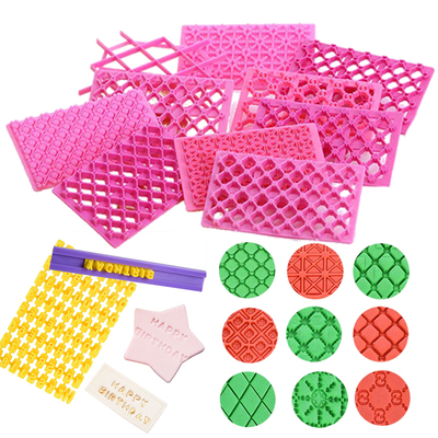 Cake Tools Fondant Stamp Mold Pastry Butterfly Diamond Hollo