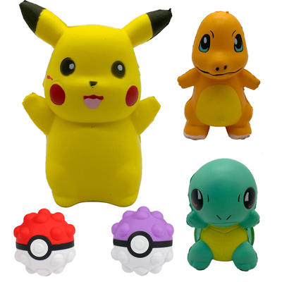 Pokémon Pikachu Squishy Kawaii Anti Sss Decompress Ball Fid