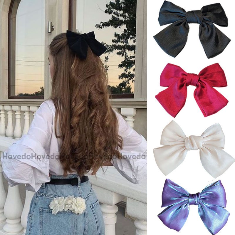 2022 New Arrival Big Bows Elastic Hair Bands Women Girls Hea