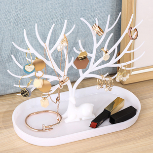 1PCS little Deer Jewelry Stand Display Jewelry Tray Tree Ear