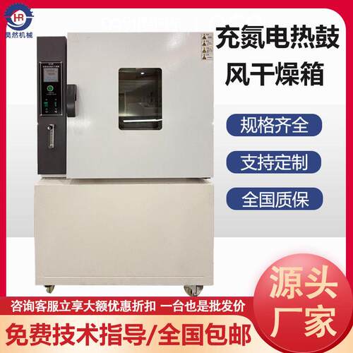 充氮电热鼓风干燥箱温精密工业烤箱电热恒温鼓风干燥机烘箱