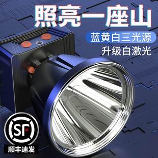 德国进口头灯强光充电超亮超长续航头戴式感应夜钓钓鱼照明氙气灯