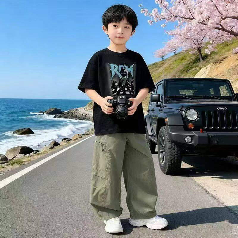 男童夏款运动宽松两件套2026新款