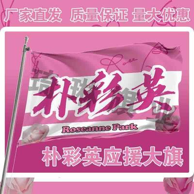 朴彩英应援大旗明星演唱会手持大旗歌手户外音乐节应援旗定制周边