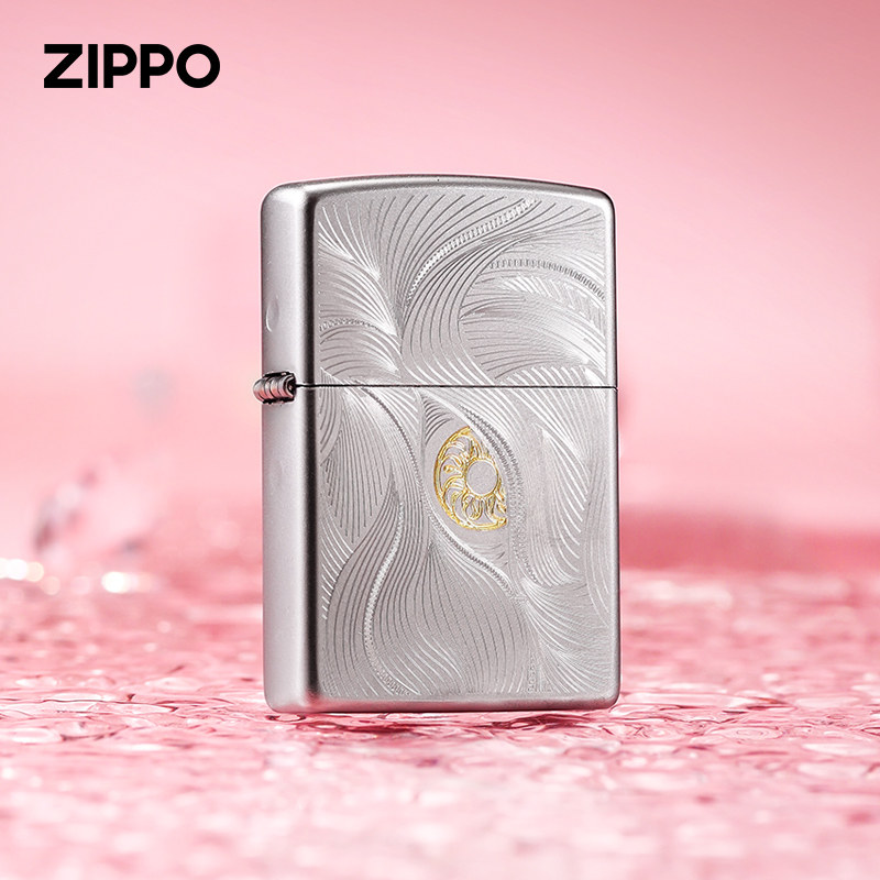 zippo打火机原装正品秋水含情脉脉眼睛磨砂双色煤油防风男士礼品