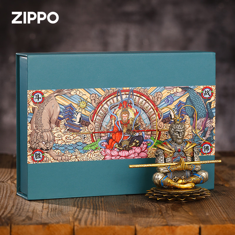 Zippo打火机潮玩斗战胜佛重甲机摆件磁吸工艺芝宝防风火机礼物男