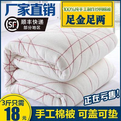 家用1米5乘2米小棉被1米八棉絮1.5m床2m双人1米宽6kg两1.8m床