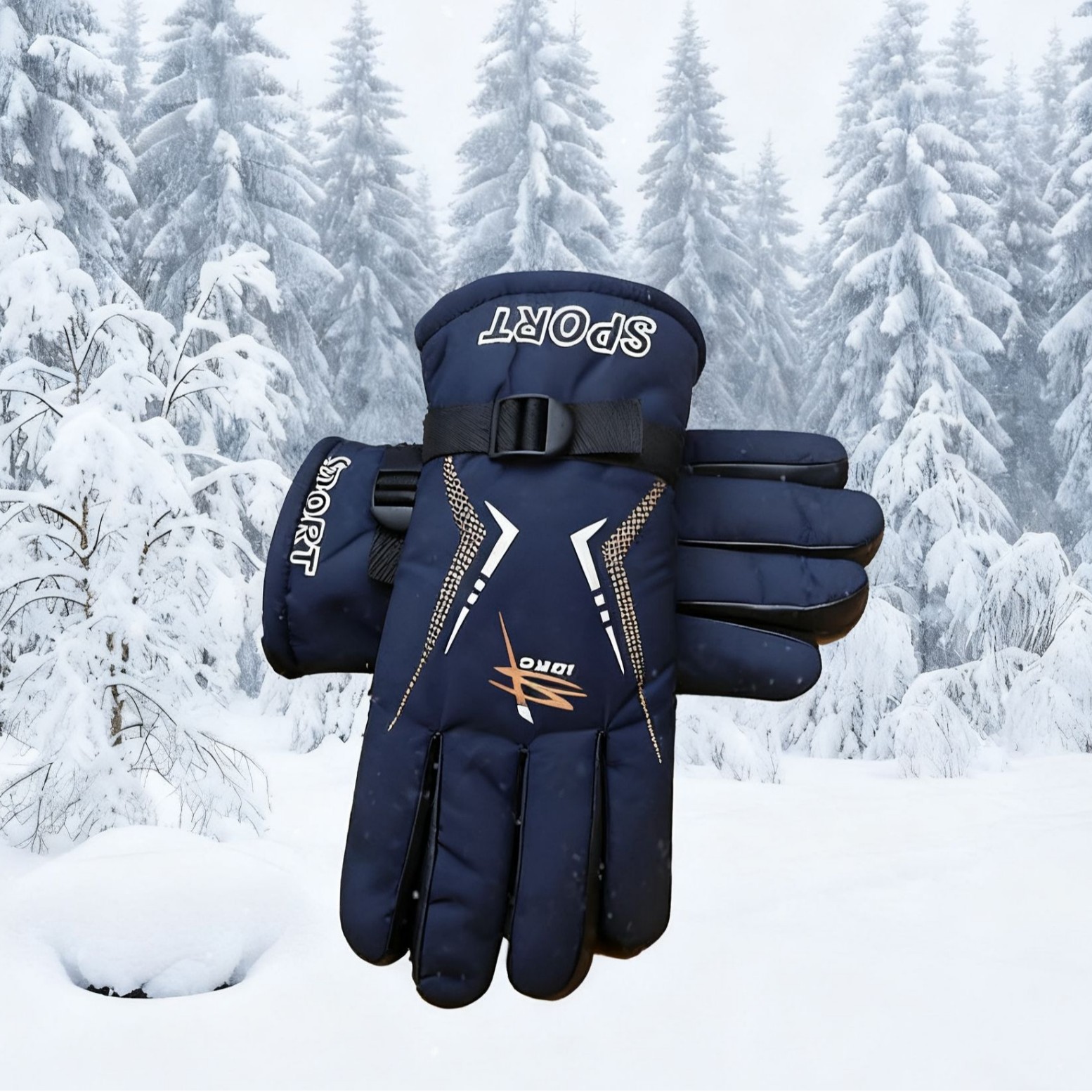 新款男女冬季手套加绒加厚保暖手套户外滑雪电动车骑行防滑手套