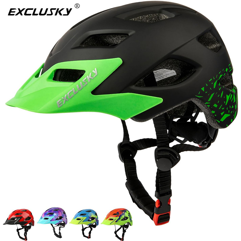 现货儿童自行车头盔滑板车轮滑自行车头盔轻便可调节儿童骑行头盔