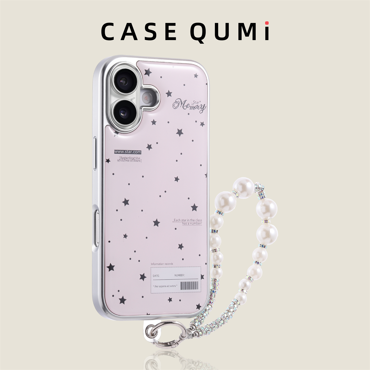 电镀边粉色星星带挂绳适用苹果17手机壳新款iphone17套苹果17promax全包17pro防摔苹果16硅胶15外壳14爆款13