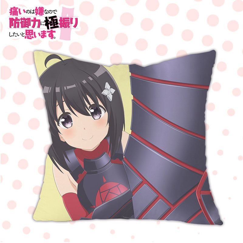 因为太怕痛就全点防御力了梅普露周边真人礼物靠垫抱枕定制双面