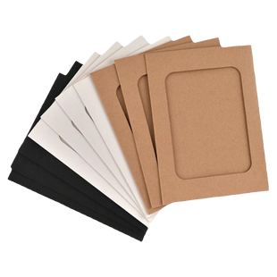 创意5寸6寸diy纸相框挂墙照片墙装饰麻绳夹子悬挂卡纸简易相片墙