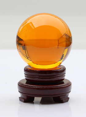 琥珀色水晶球客厅隔断玻璃