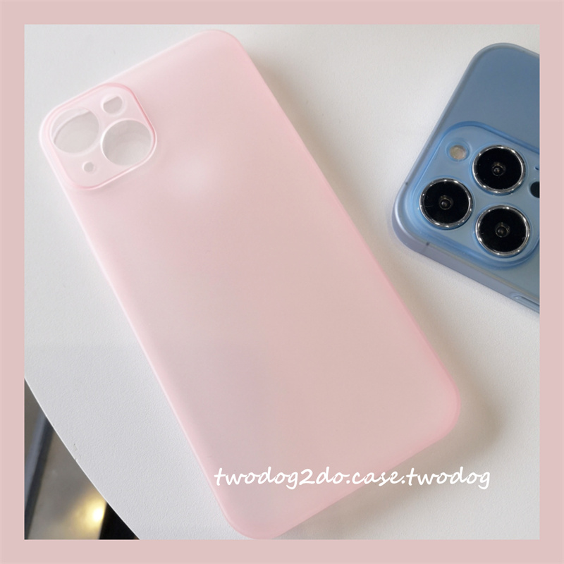 13粉壳浅色樱花粉透磨砂全包硬壳iphone13promax保护壳超薄设计12