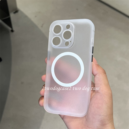 白色铁圈磁吸透白磨砂