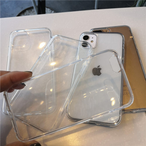 透明方边简约经典壳苹果型号