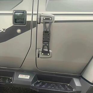 BJ40攀爬侧梯改装 BJ40L车门踏板折叠铝合金车门辅助脚踏板车顶梯