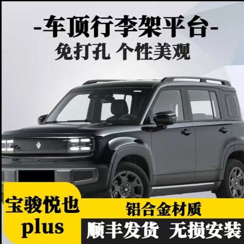 宝骏悦也plus车顶平台行李框架车身改装五菱侧爬梯侧边帐拓展装备