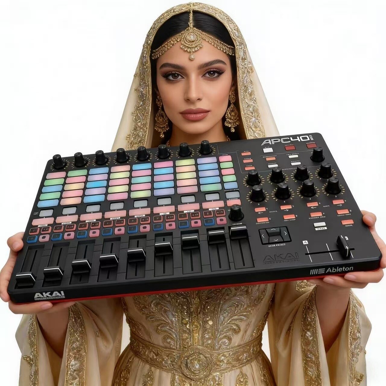 AKAI雅佳APC40MK2控制器VJ控台数码酒吧DJ舞曲制作midi打击垫现货