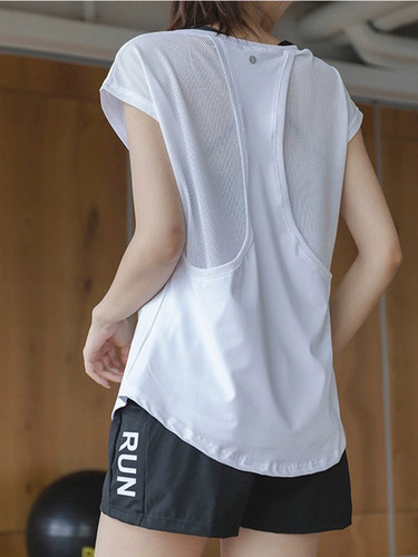 茉茵诗罩衫无袖t恤瑜伽服上衣