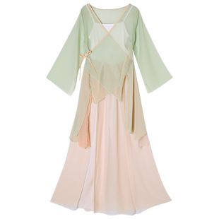 古典舞蹈服女飘逸外套汉服身韵服上衣中国舞仙气纱衣舞蹈服表演服