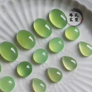 天然玛瑙染色 葡萄色平底无孔戒面 椭圆形旦面 手工diy发簪材料