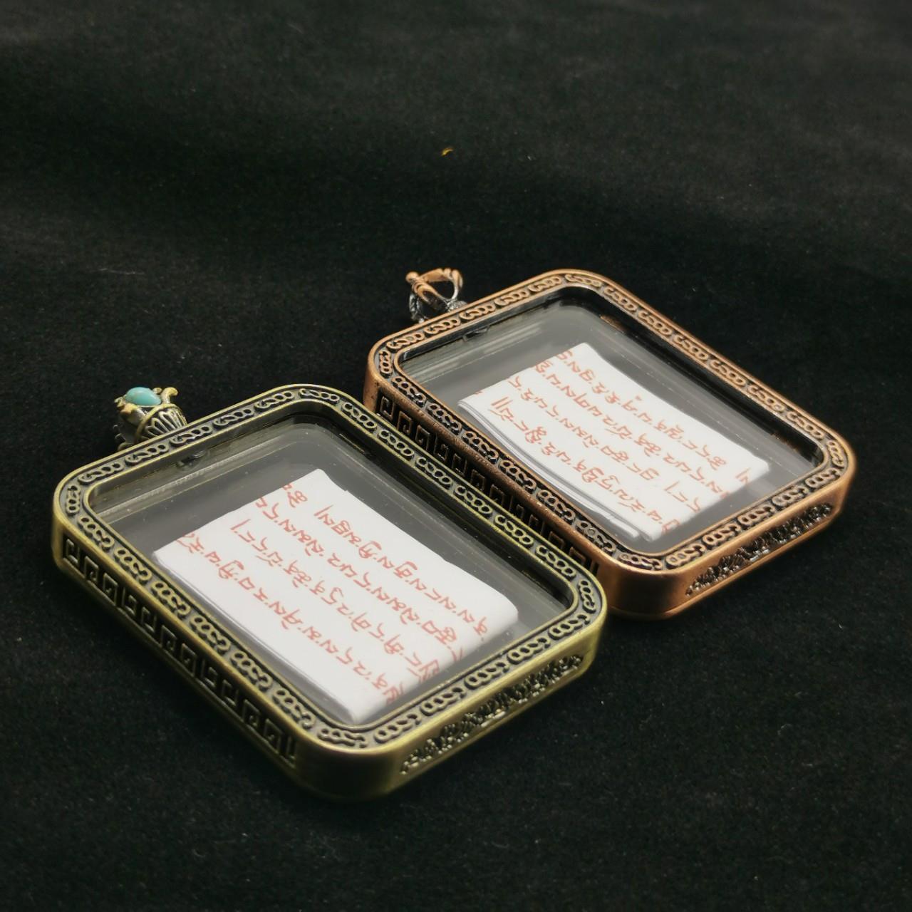 尼泊尔唐卡噶乌45mm金色双面嘎乌