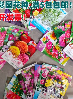 彩图厂家封装花卉种子袋精