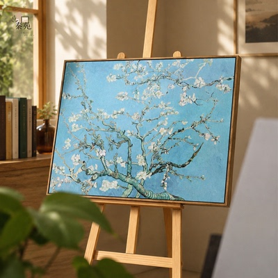 法式中古玄关画|《盛开的杏花》