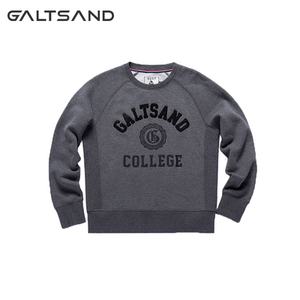 GALTSAND男子长袖圆领卫衣休闲时尚大LOGO（076）